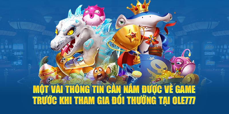 Một vài thông tin cần nắm được về game trước khi tham gia đổi thưởng tại OLE777